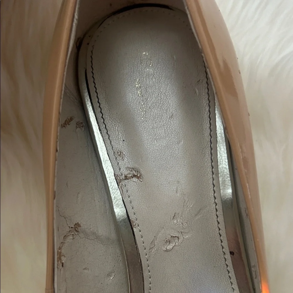 COACH Womens Beige Giovanna Patent Leather Heels Sz 7.5 - Picture 10 of 17